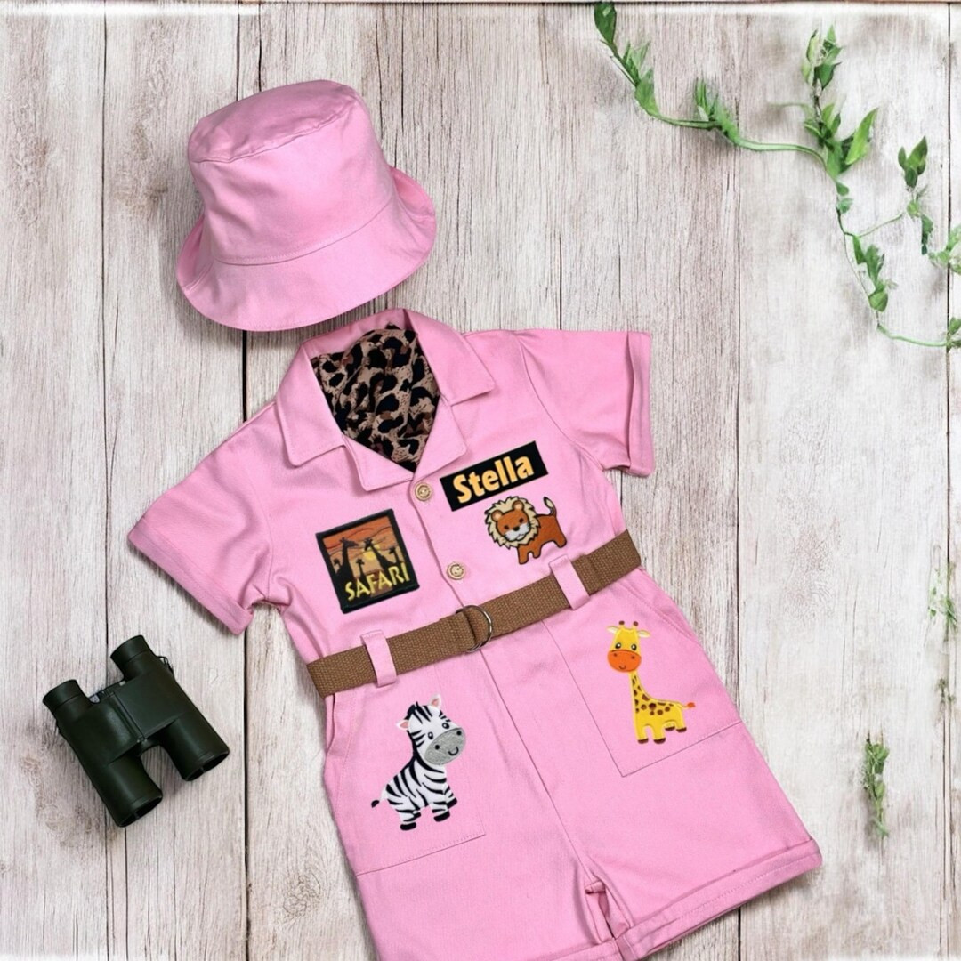 Personalized Named Safari Suit Safari Guide Outfit Zookeeper Costume Wild One Birthday Safari Sui... | Etsy (US)