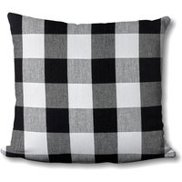 Buffalo Check Plaid Pillow - Rustic Decor Farmhouse Cabin Black & White Reversible -Throw Pillow-Fre | Etsy (US)