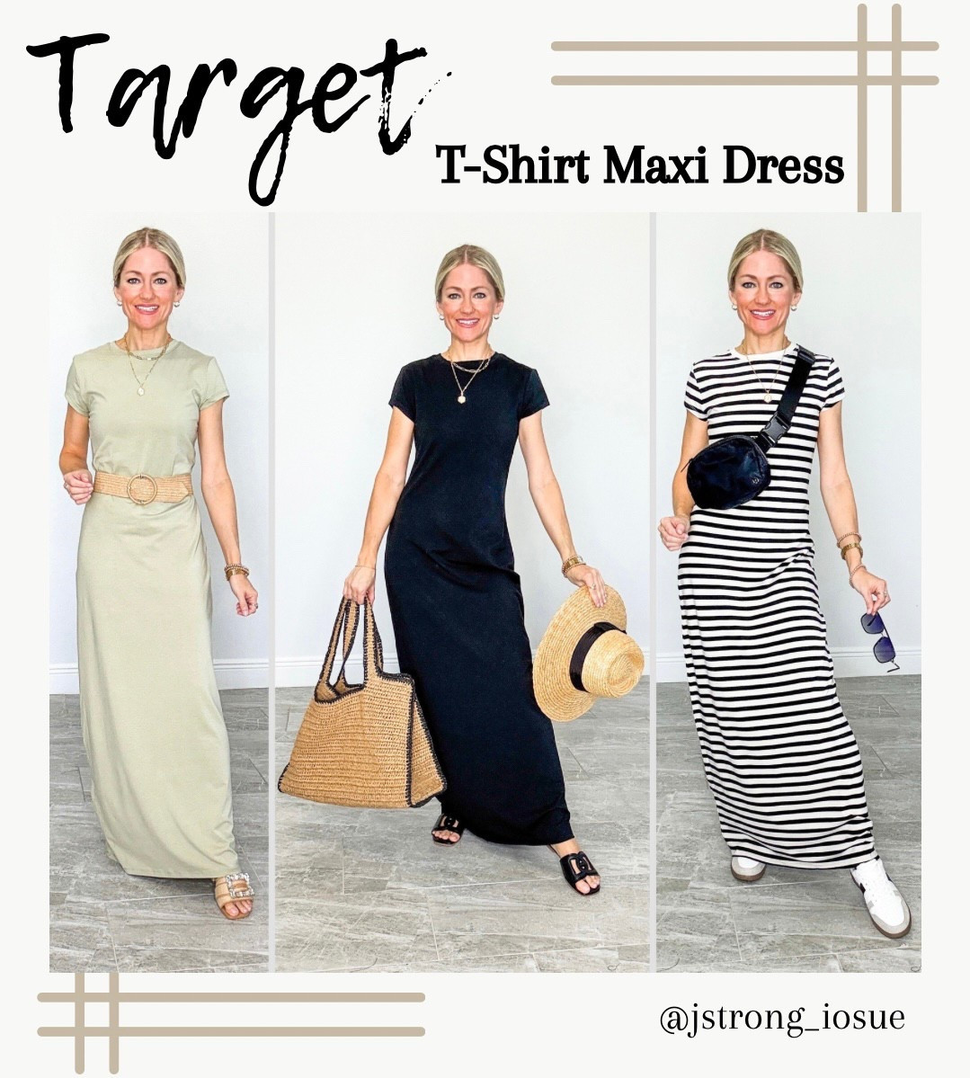 Maxi tshirt dress from Target to style many different ways! Add a belt around the waist for an extra detail, and wear with block heels or wedges. Pack this dress on vacation and wear to the pool, grabbing lunch, or sight seeing. You can also wear this dress on a casual day with sneakers, wear with a belt bag to run errands or if you’re on the go! 

#LTKFindsUnder50 #LTKStyleTip