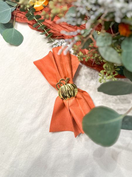 Thanksgiving table decor 🧡

• Amazon finds, pumpkin napkin ring, tablescape 


#LTKHoliday #LTKSeasonal #LTKhome