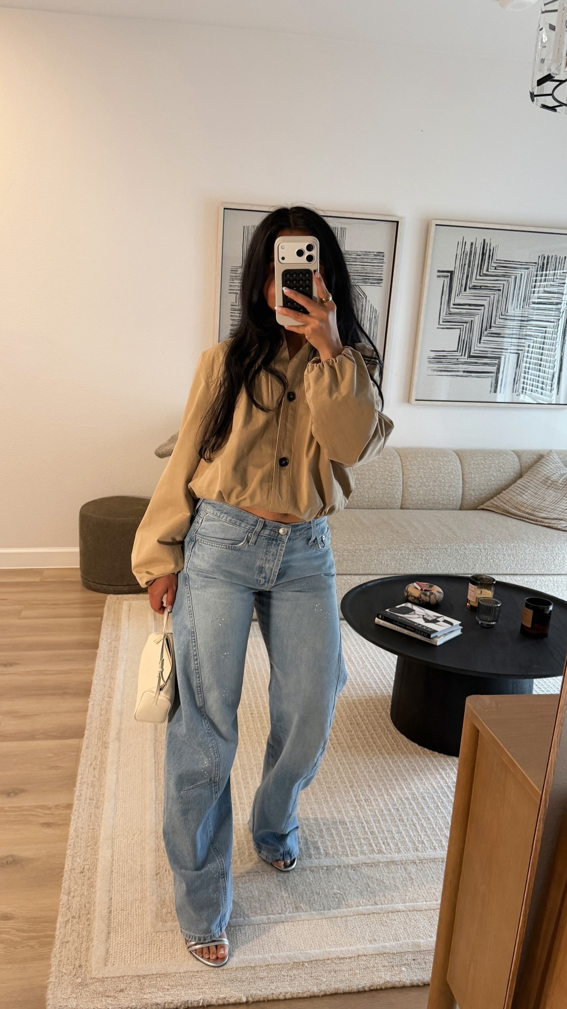 Easy spring uniform ☔️ size XS jacket + 27 jeans 🤍🤍