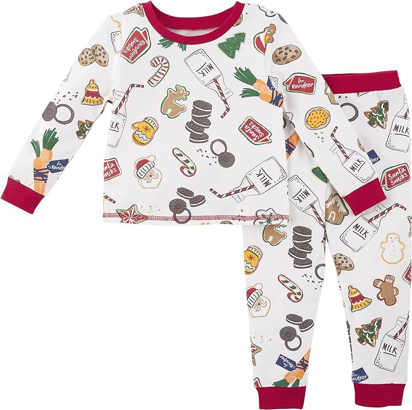Mud Pie Baby Boys' Christmas Cookie Pajama Set | Amazon (US)