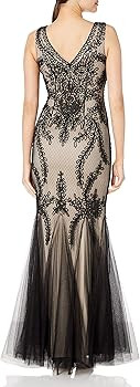 Cachet Women's Embroidered Tulle Gown | Amazon (US)