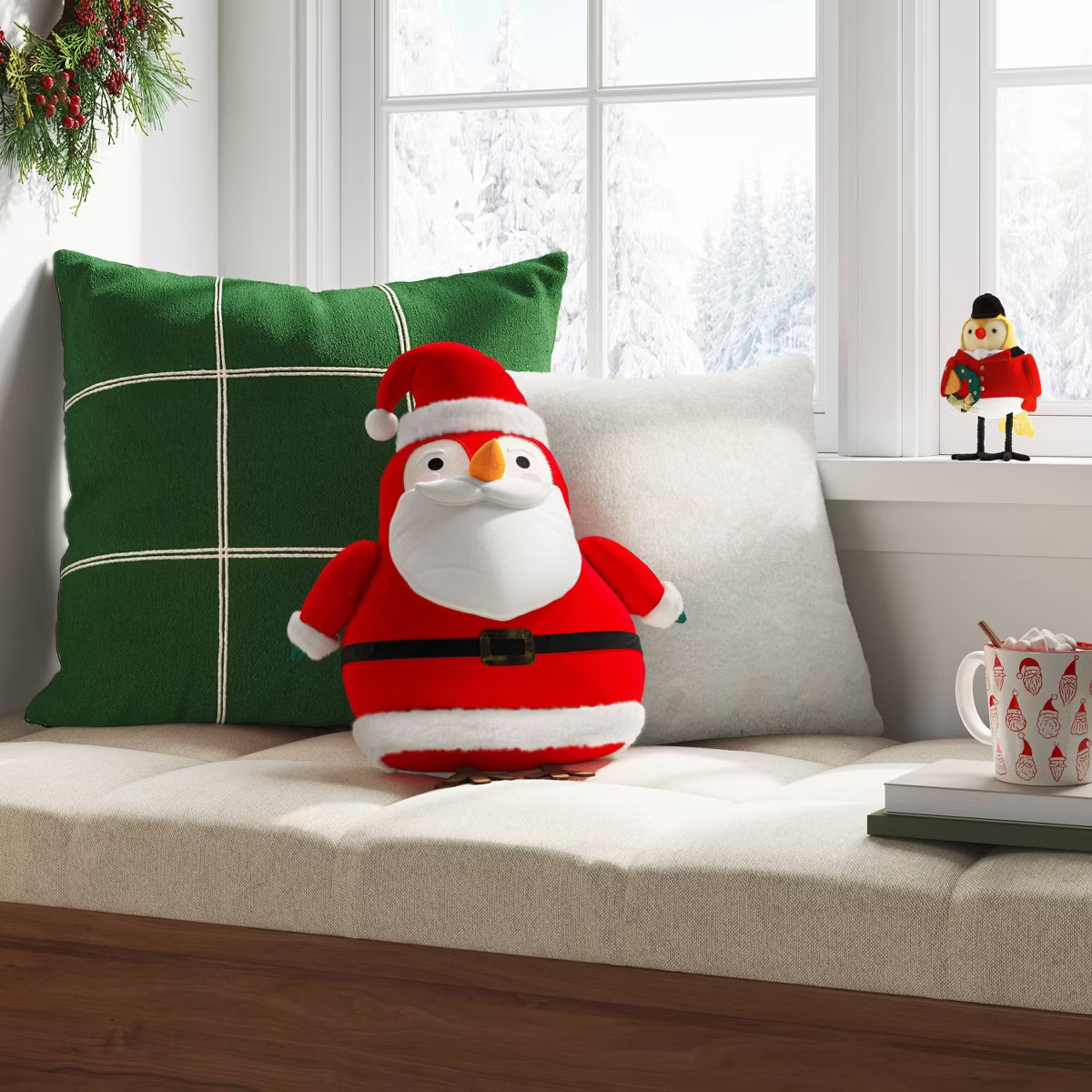 Christmas Featherly Friends Pillow Santa Hat - Wondershop™ | Target