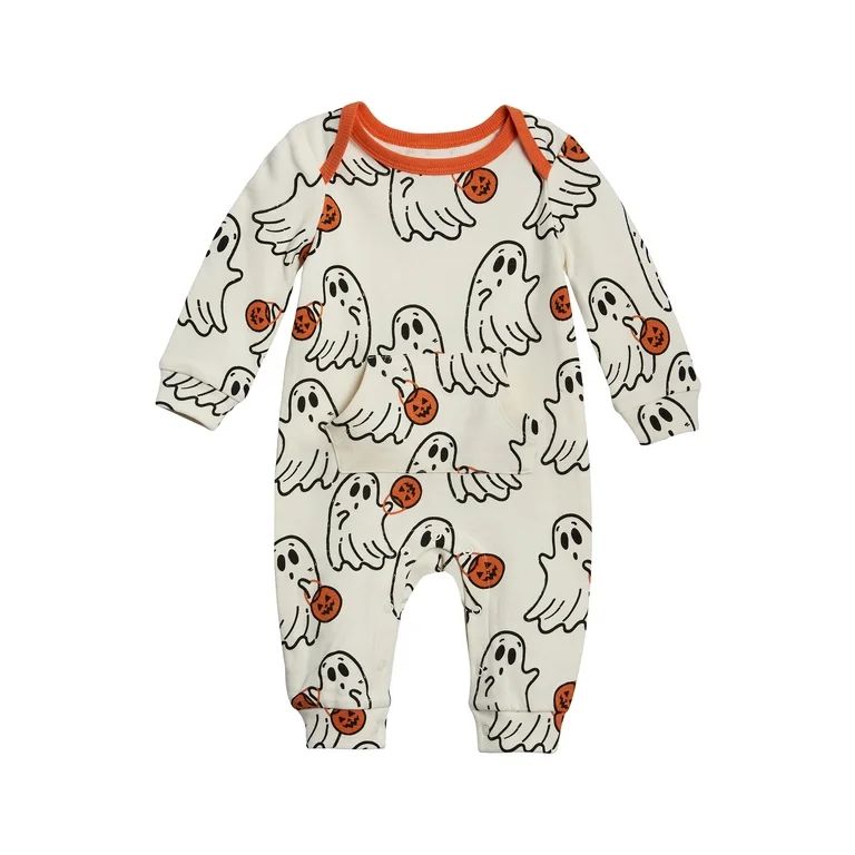 Wonder Nation Baby Halloween Creeper, Sizes 0-24 Months - Walmart.com | Walmart (US)