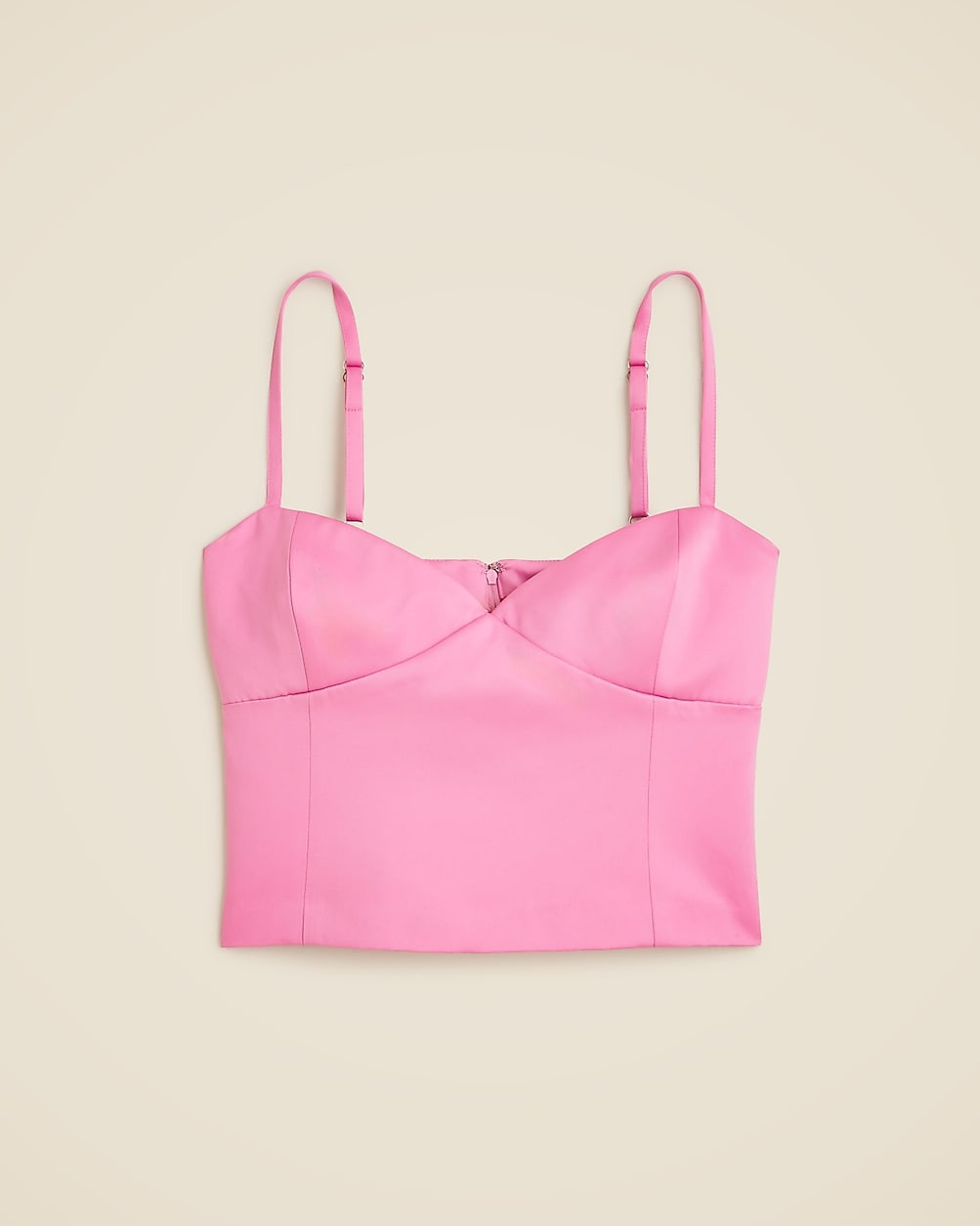 Christopher John Rogers X J.Crew bustier top in duchesse satin | J. Crew US