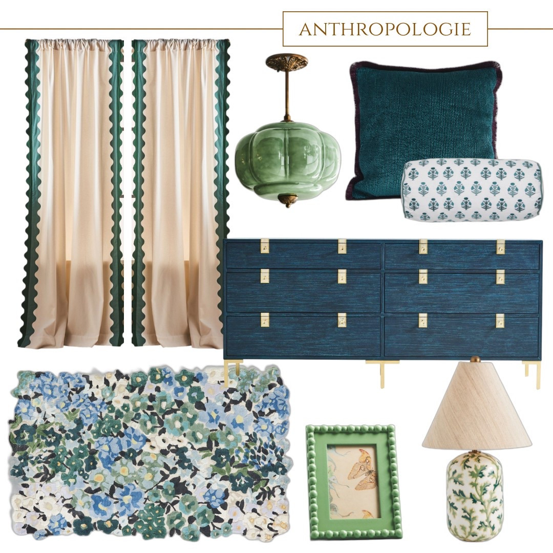 This peacock color combo from Anthropologie is stunning. I love the idea of using these in a soft off white space. Because sometimes it’s worth the splurge 

#LTKHome