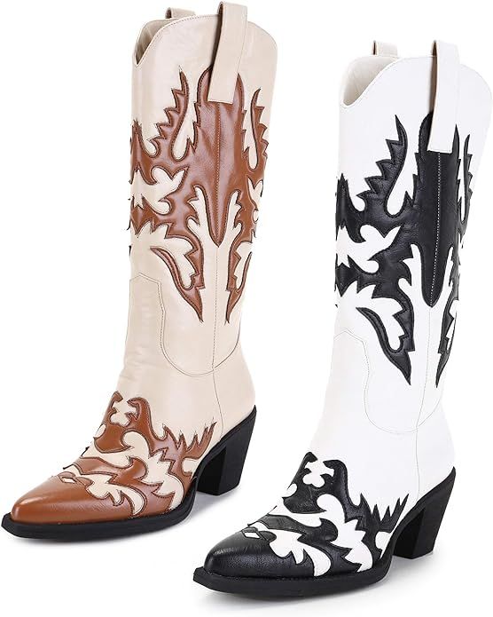 ANN CREEK Women's 'Claremont' Texture Patch Boots | Amazon (US)