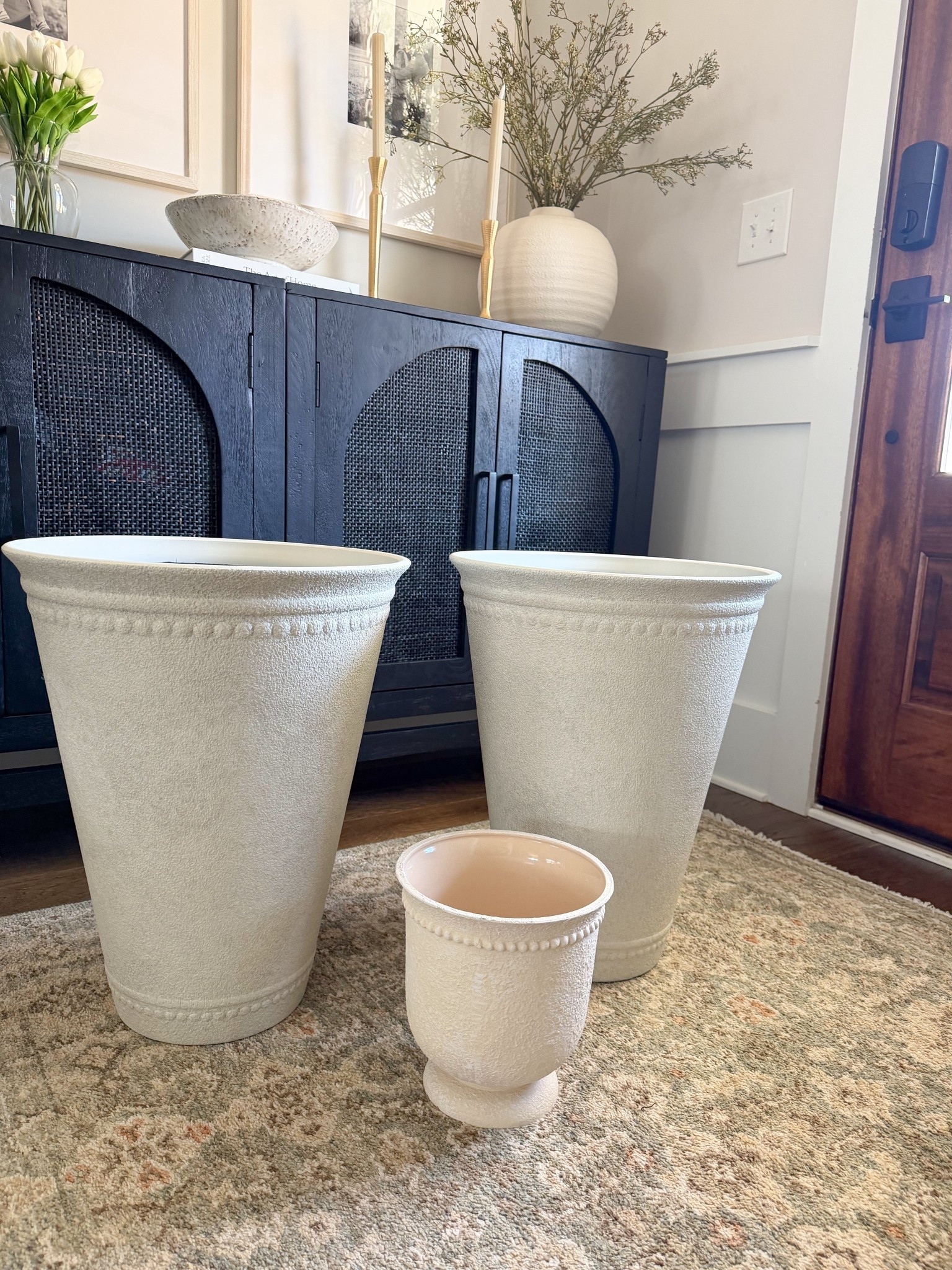 Pottery Barn look for less!! How gorgeous are these Walmart planters! 

#LTKHome