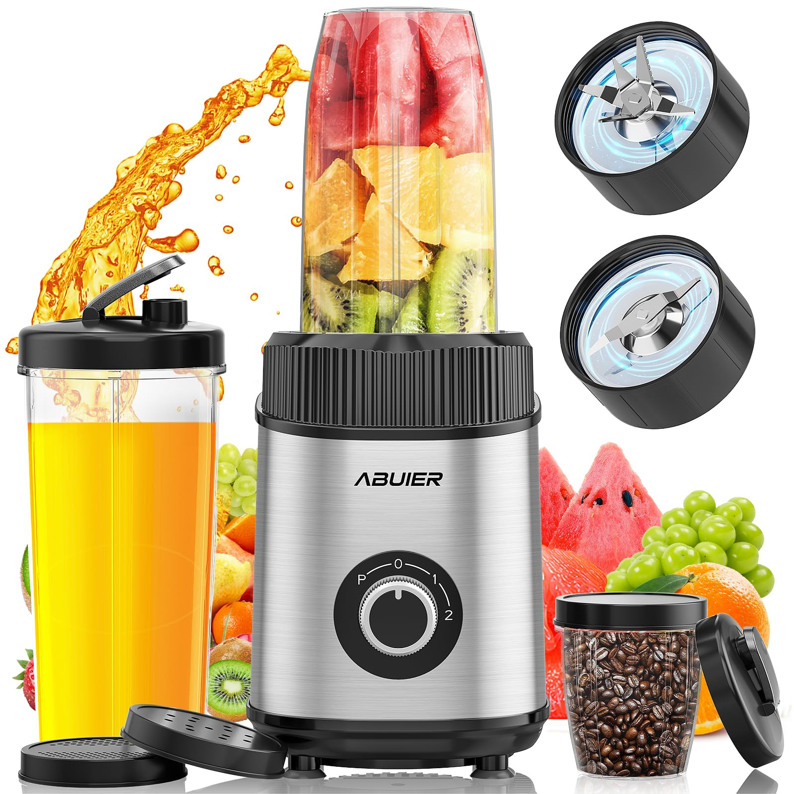 1200W Smoothie Blender, Abuler Personal Blender for Shakes and Smoothies, 13 Pieces with 22 OZ To... | Amazon (US)