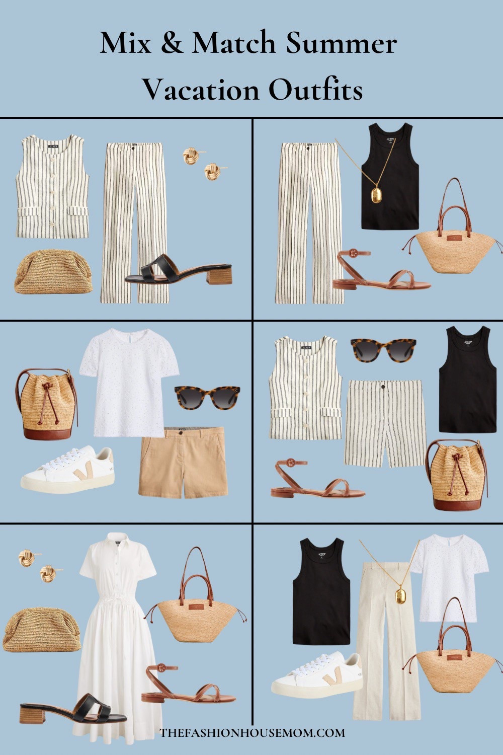 Effortless vacation capsule wardrobe or summer capsule wardrobe full of versatile outfits you can mix and match.


#LTKTravel #LTKOver40 #LTKStyleTip