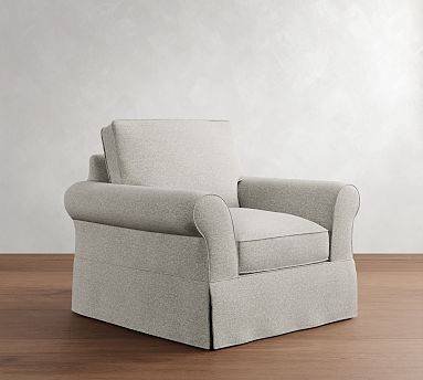 PB Comfort Roll Arm Slipcovered Chair | Pottery Barn (US)