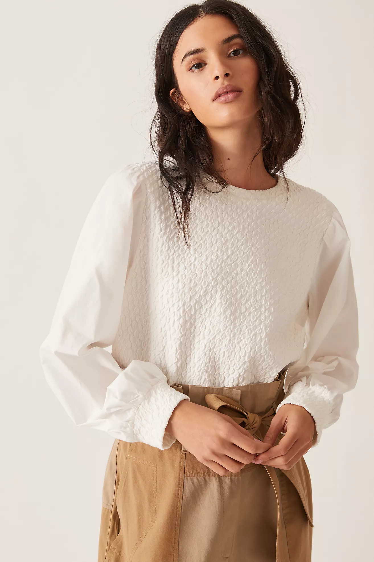 Porridge Textured Sweatshirt | Anthropologie (US)