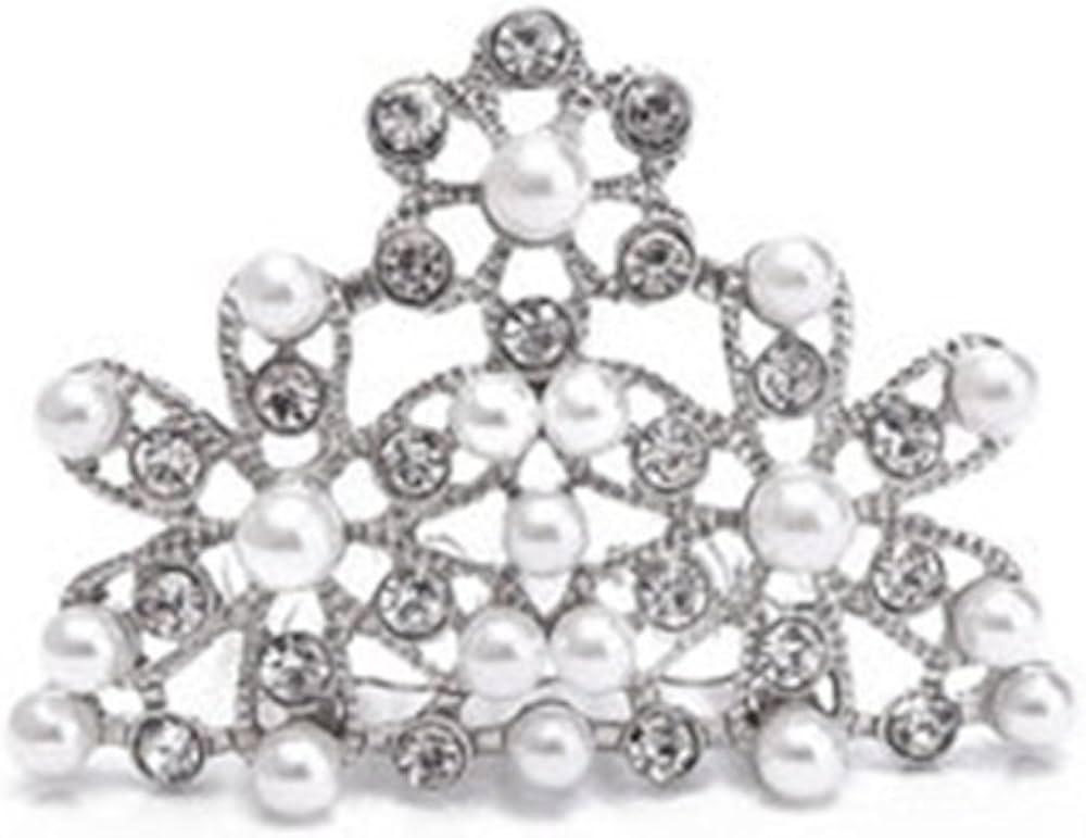 Mini Pearl Tiara Hair Piece for Girls | Inspired by Breakfast at Tiffany's | Amazon (US)