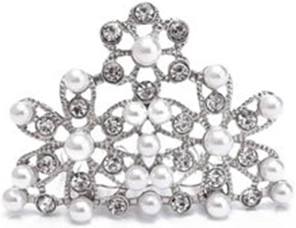 Mini Pearl Tiara Hair Piece for Girls | Inspired by Breakfast at Tiffany's | Amazon (US)