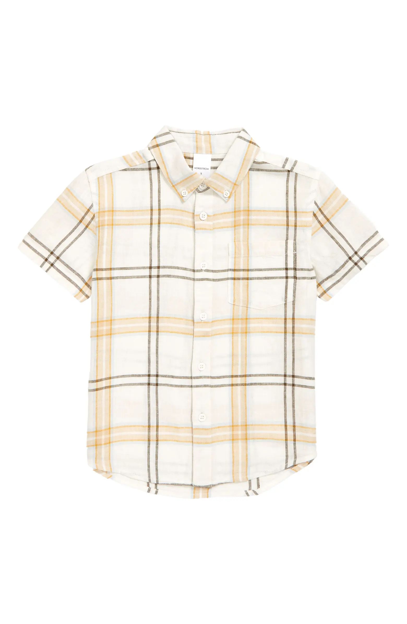 Kids' Matching Family Moments Plaid Button-Down Shirt | Nordstrom