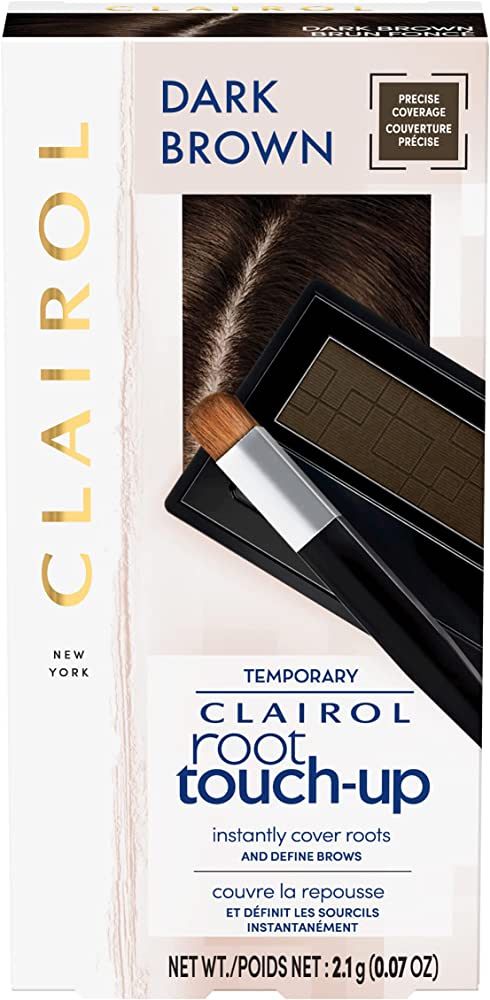 Clairol Root Touch-Up Temporary Concealing Powder, Dark Brown Hair Color, Pack of 1 | Amazon (US)