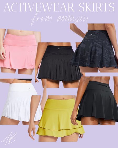 Amazon favorite tennis skirts I’m size xxs 

#LTKfit #LTKunder50 #LTKunder100