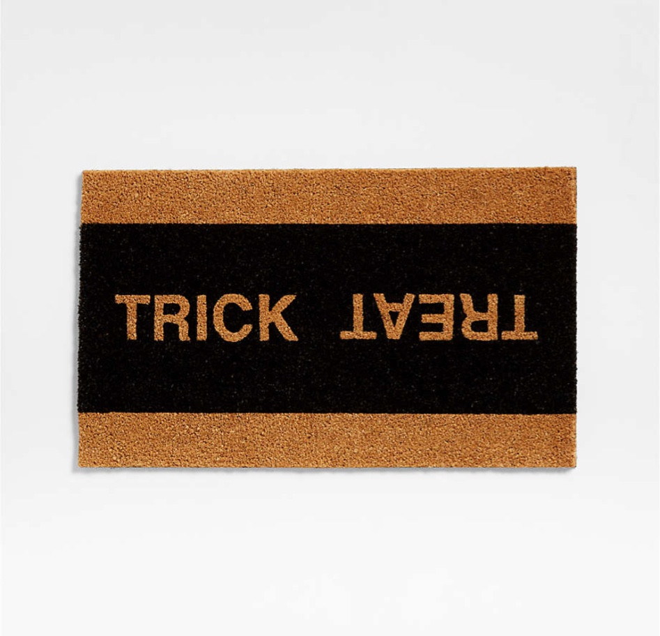 trick treat Halloween door mat 

#LTKSeasonal #LTKHome #LTKSaleAlert