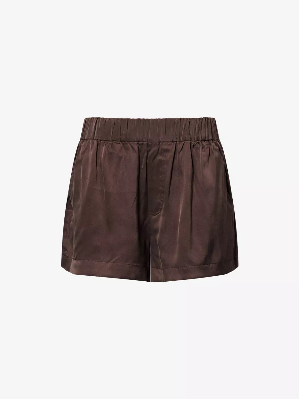 Isla Relaxed-Fit Silk Shorts | Selfridges