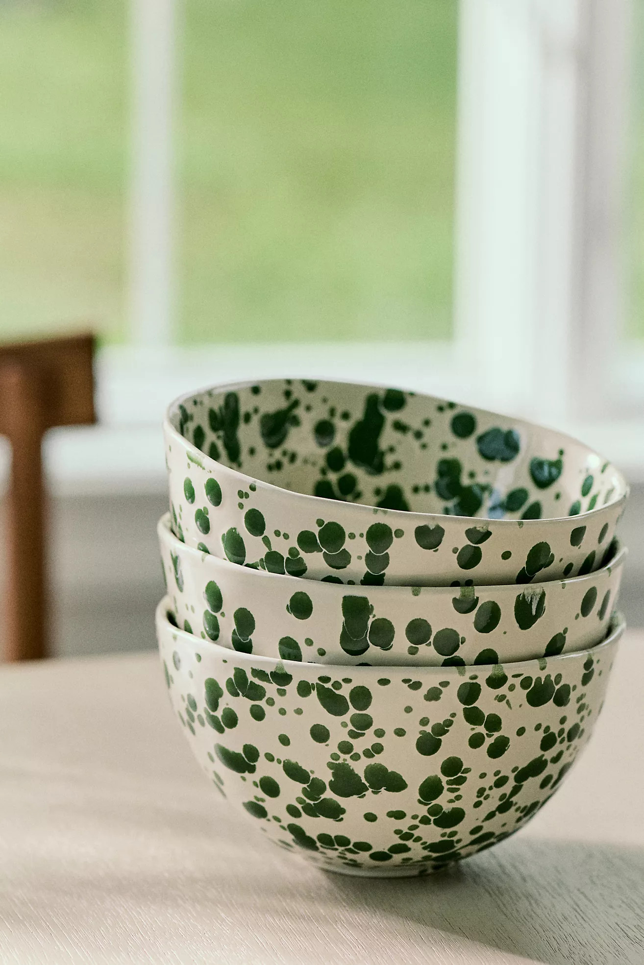 Splatter Portuguese Stoneware Cereal Bowl | Anthropologie (US)