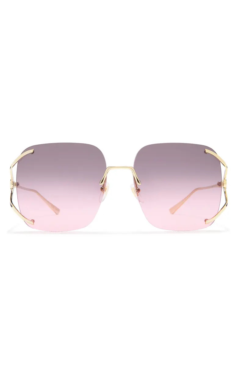 Gucci 60mm Gradient Butterfly Sunglasses | Nordstromrack | Nordstrom Rack