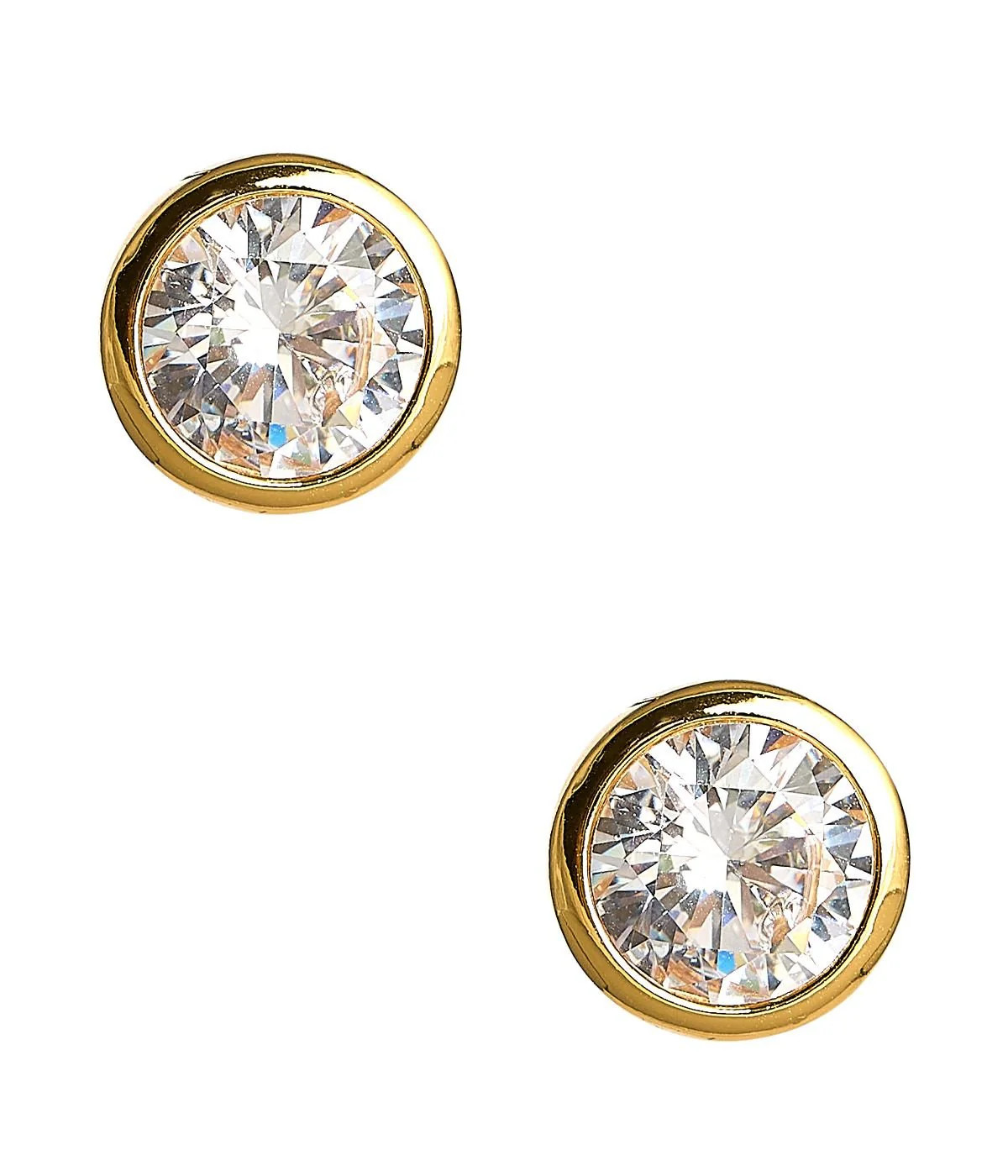 Large Bezel Stud - 18k Gold Plated | Lisi Lerch Inc