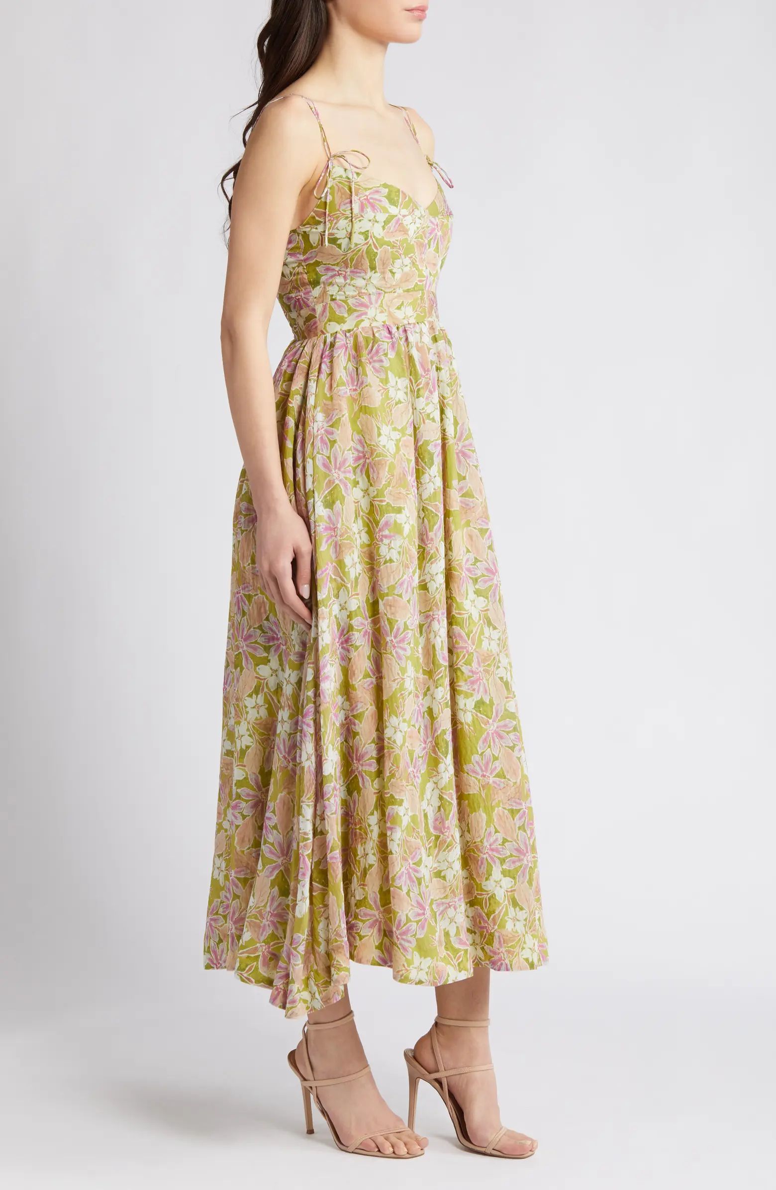Serena Floral Midi Dress | Nordstrom