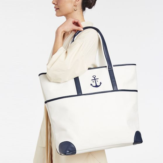 Coated Canvas Travel Tote | Mark and Graham