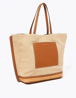 Canvas Shopper Bag | M&S Collection | M&S | Marks & Spencer (UK)