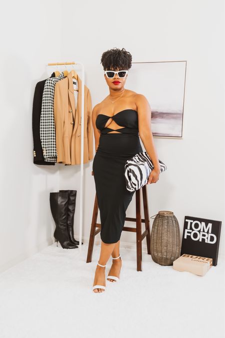 -Zara Cutout Dress (medium)
-Amazon Fashion Zebra Bag
-Amazon Fashion Cat Eye Sunglasses 
-Sarah Flint White Heels

#LTKunder100 #LTKstyletip