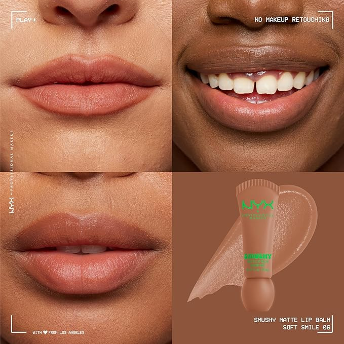 NYX PROFESSIONAL MAKEUP Smushy Matte Lip Balm, Tinted Lip Moisturizer with Soft, Matte Finish - S... | Amazon (US)