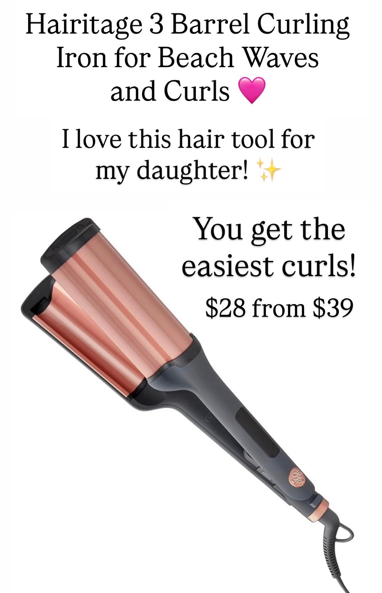 Hairitage barrel curler - easy way to curl your hair

#LTKBeauty #LTKSaleAlert
