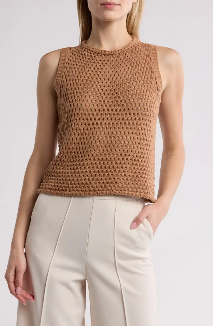Sleeveless Open Stitch Top | Nordstrom Rack