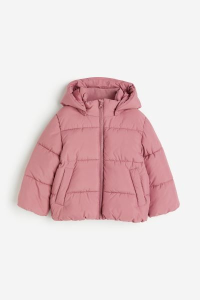 Water-repellent Puffer Jacket - Pink - Kids | H&M US | H&M (US + CA)