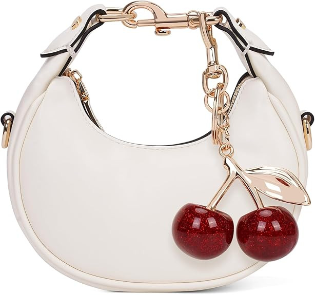 JQWSVE Small Top Handle Bags for Women Rhinestone Mini Purses Ladies Handbags Trendy Crescent Min... | Amazon (US)