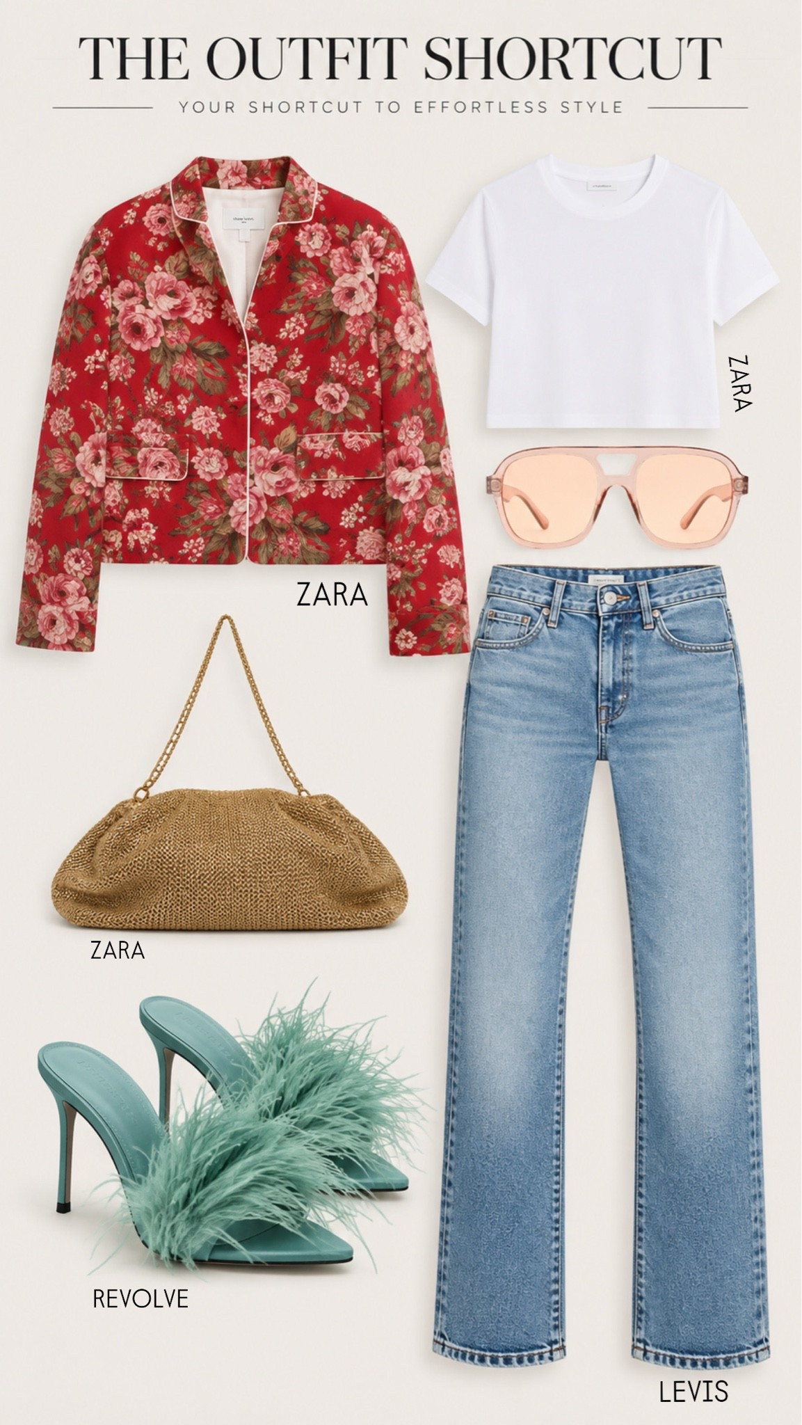 a basic jeans and tee outfit, but with enough going on that nobody’s calling it basic. This Zara blazer is giving such personality to the outfit. Love adding some fun shoes to match boldness of the blazer too

#LTKTravel #LTKWorkwear #LTKootd