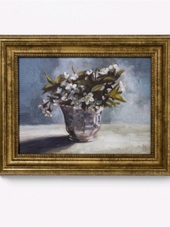 Threshold Studio McGee Floral Print w/Gold Vintage Style Frame 8”x10” NWT | Poshmark