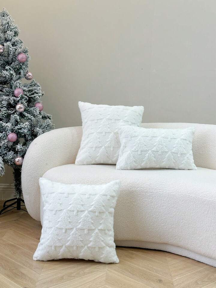 1pc Four-season Commuting Pine Tree Embroidery Pillowcase For Home Decoration | SHEIN