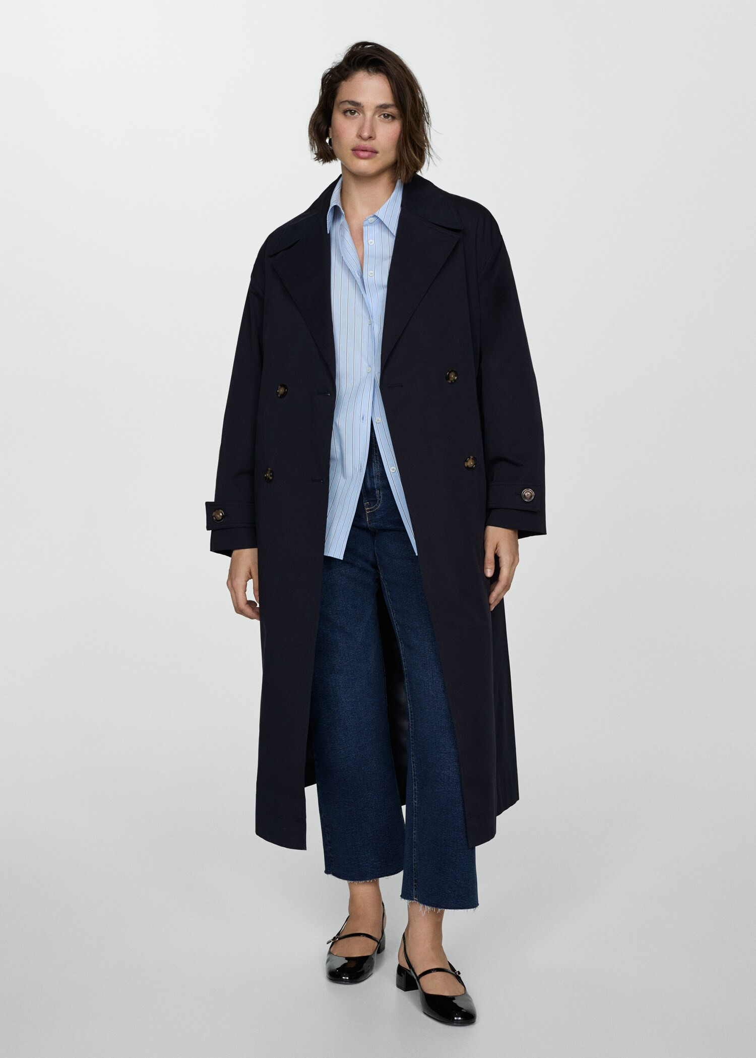Double-breasted trench coat - Women | MANGO Canada | Mango Canada