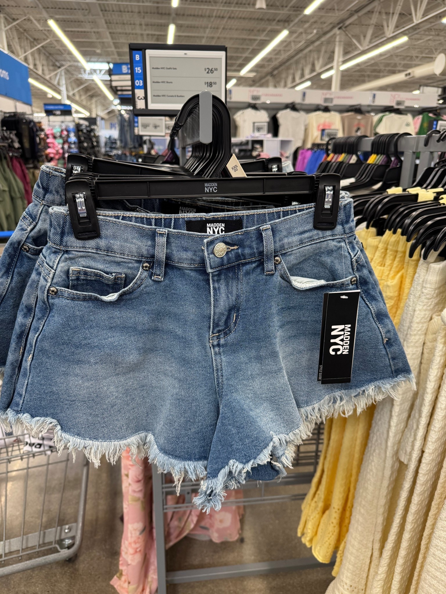 Walmart Madden NYC Women's Frayed Denim Shorts, Sizes XXS-XXL

#LTKSeasonal #LTKFestival #LTKTravel