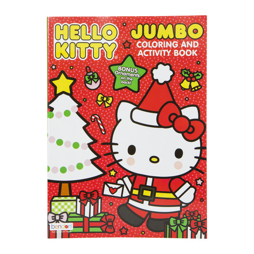 hello kitty® jumbo christmas coloring & activity book | Five Below