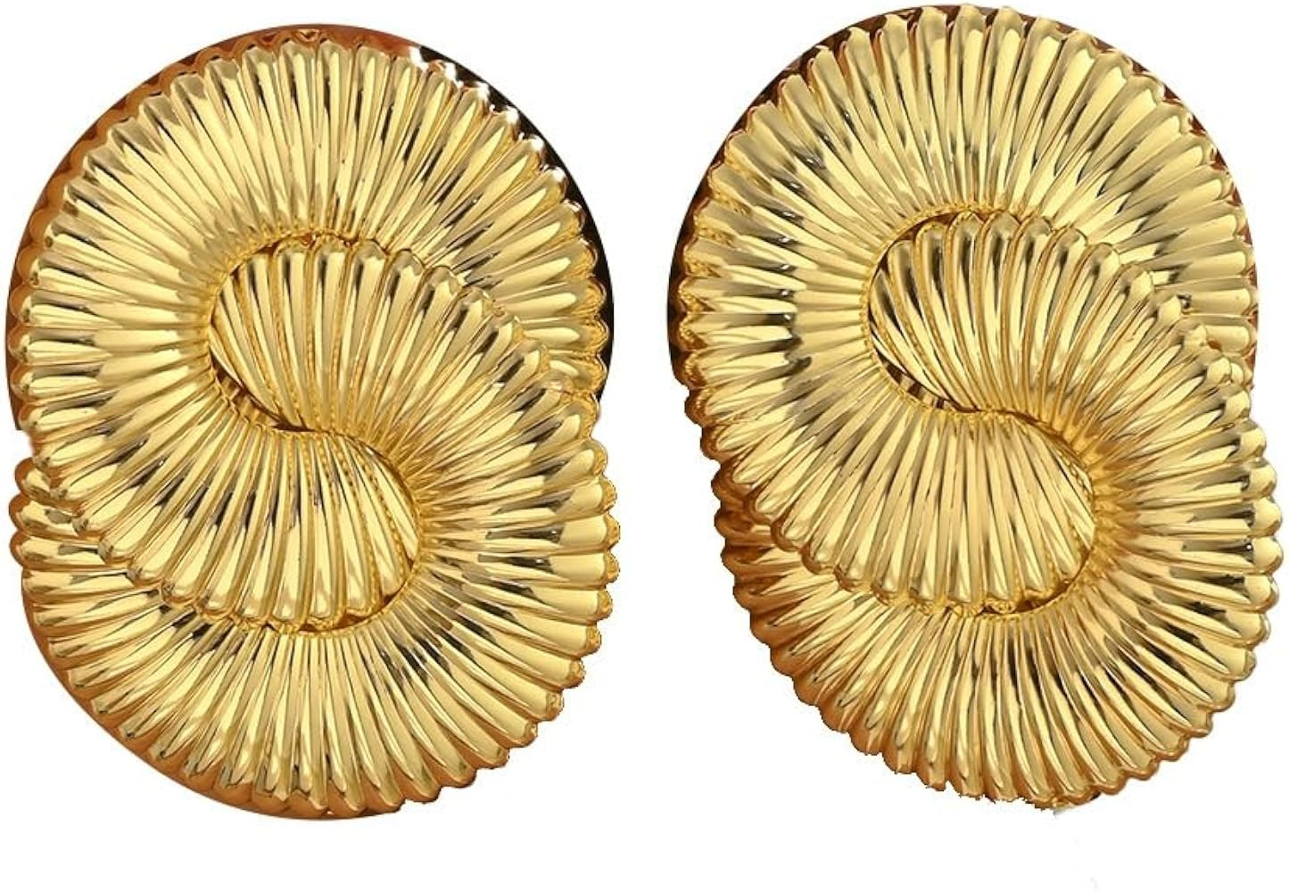 Spiral Earrings Statement Earrings for women Gold Jewelry for women Chunky Earrings Fashion Gold ... | Amazon (US)
