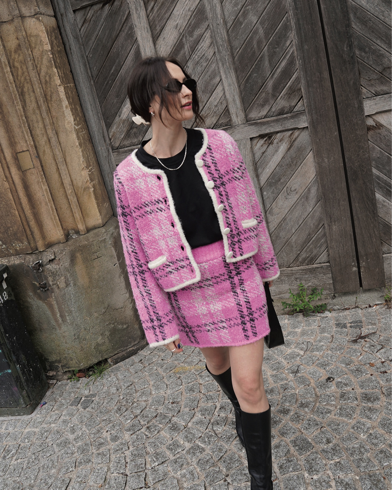 le specs sunglasses, astrid & miyu silver hoops, kitri cardigan and skirt, cos t-shirt, black boots, black knee high boots, chain necklace, emi jay claw clip, daisy jewellery, arket, selfridges, vagabond, shoulder bags, autumn capsule, streetwear 

#LTKstyletip #LTKeurope #LTKSeasonal