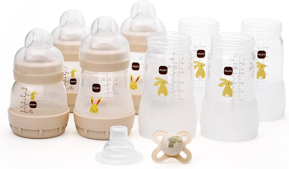MAM Easy Start Anti-Colic Bottle Starter Set | Includes 4X Feeding Bottles and MAM Original Start... | Amazon (UK)