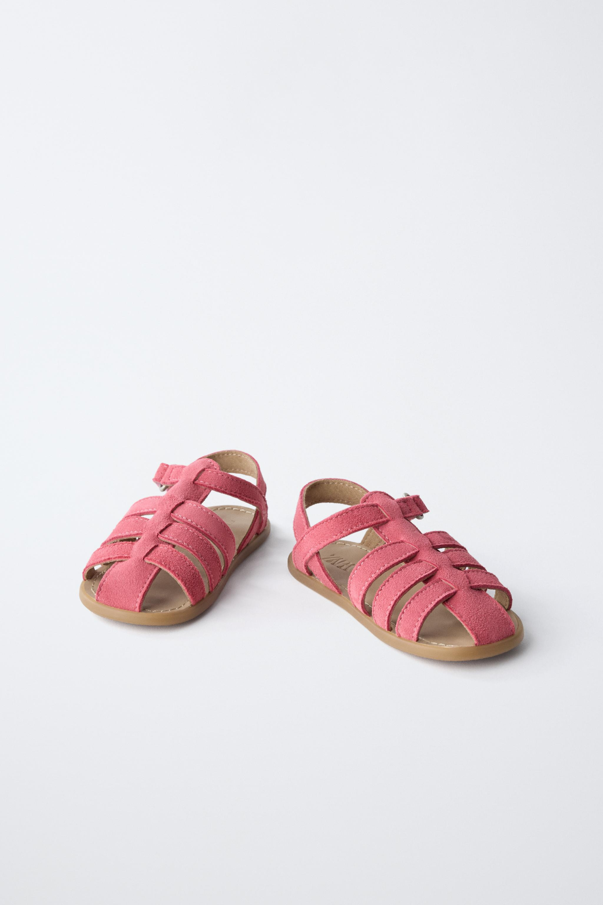 LEATHER CAGE SANDALS | Zara UK