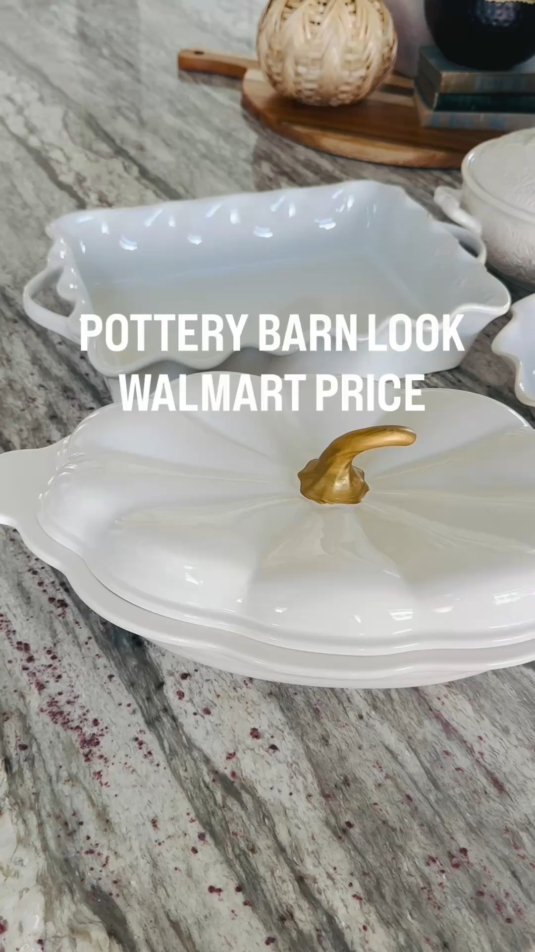 These new white kitchen and bakeware pieces from Walmart look straight out of Pottery Barn. Classic, clean, and timeless — perfect for holiday hosting but neutral enough for everyday use. The quality feels so high-end, and several pieces are already selling fast. Linking the full collection including the scalloped dishes, pumpkin serving bowl, and the white pedestal vase — all affordable, elevated kitchen staples that instantly make your space feel luxe.

#ltkwalmartfinds #walmartkitchen #ltkhome #ltkhost #holidayhosting #affordablehome #whitekitchen #kitchenfinds #potterybarnstyle #walmartfinds #kitchenessentials #neutralhome #scandihoem #minimalistkitchen #ltkseasonal


#LTKHome #LTKfoodie #LTKHoliday