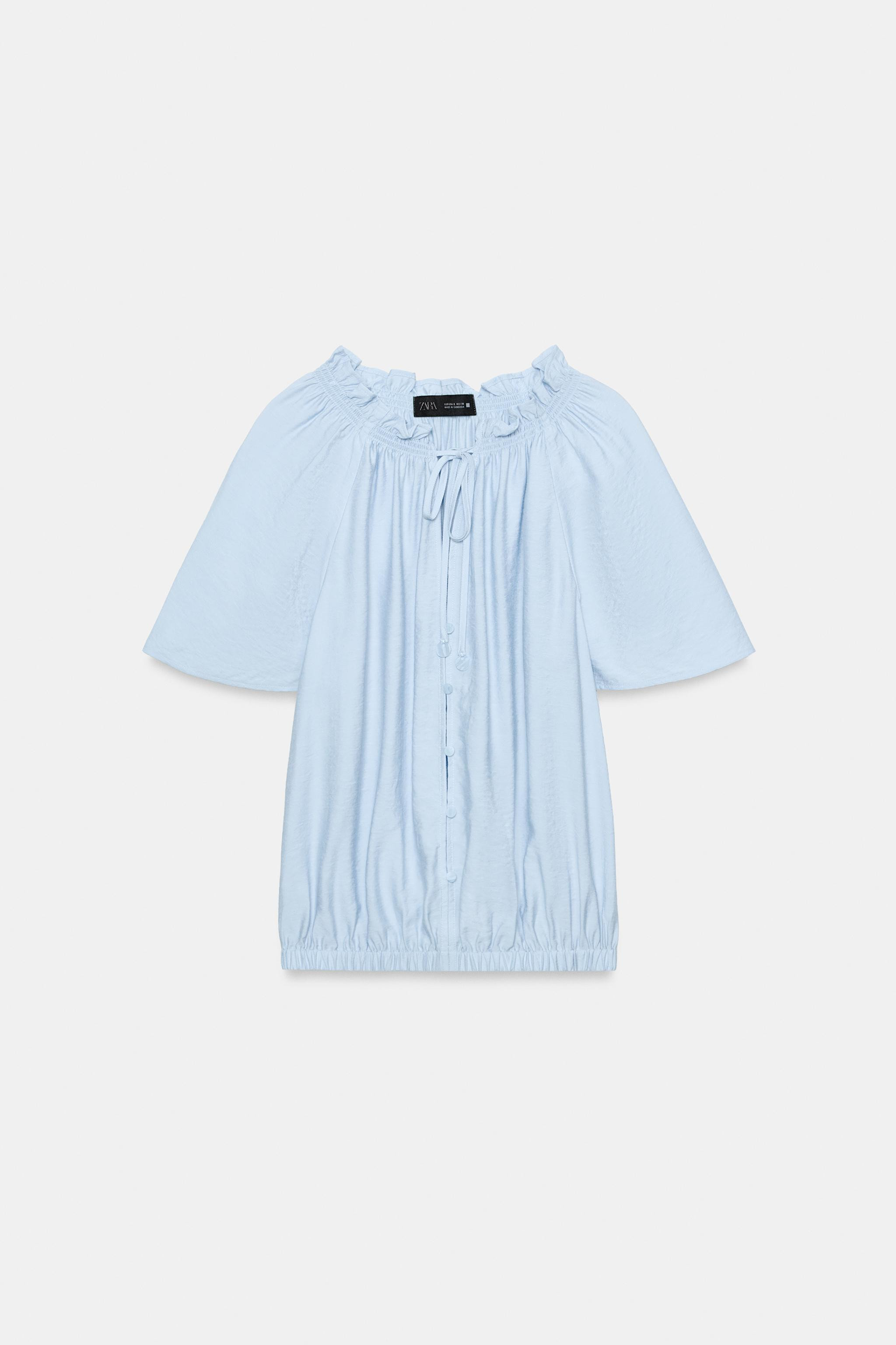 RUFFLED ROMANTIC BLOUSE | Zara US