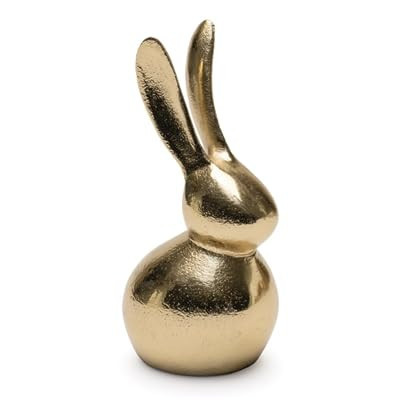 The Bridge Collection Gold Bunny Figurine - Modern Metallic Rabbit Statue - Elegant Easter and Spring Decor Accent | Amazon (US)