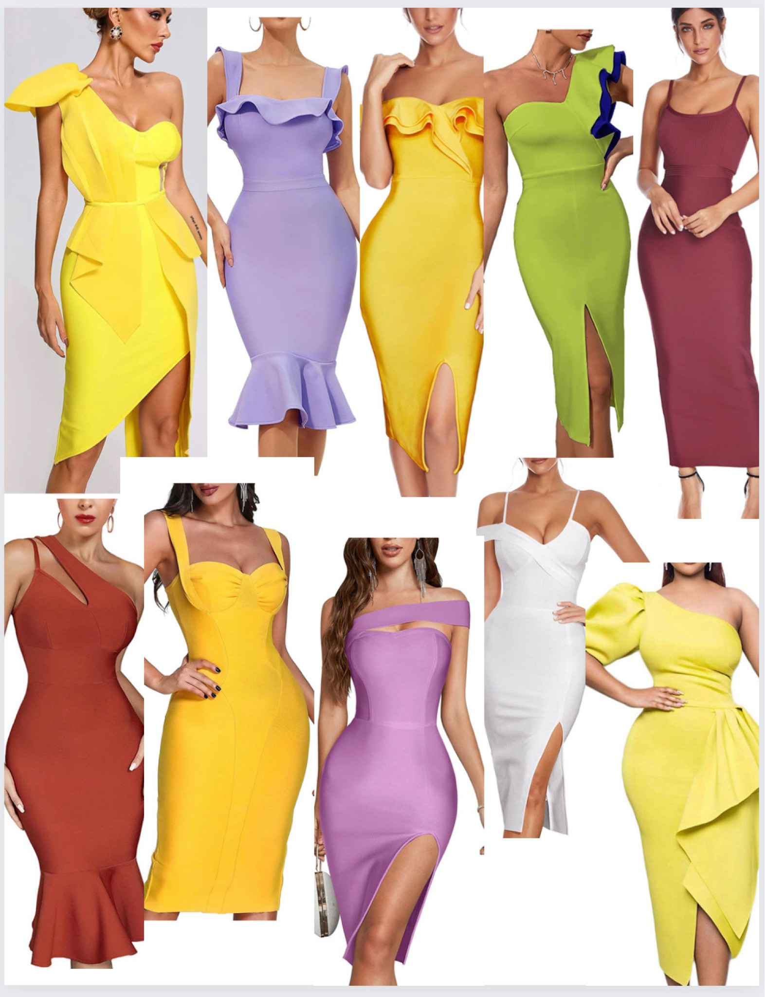 Colorful Bodycon Dresses for Cheap